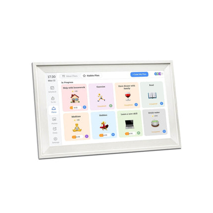 Kitchee Digital Calendar Smart Family Planner - 39.5cm Touchscreen Display White.