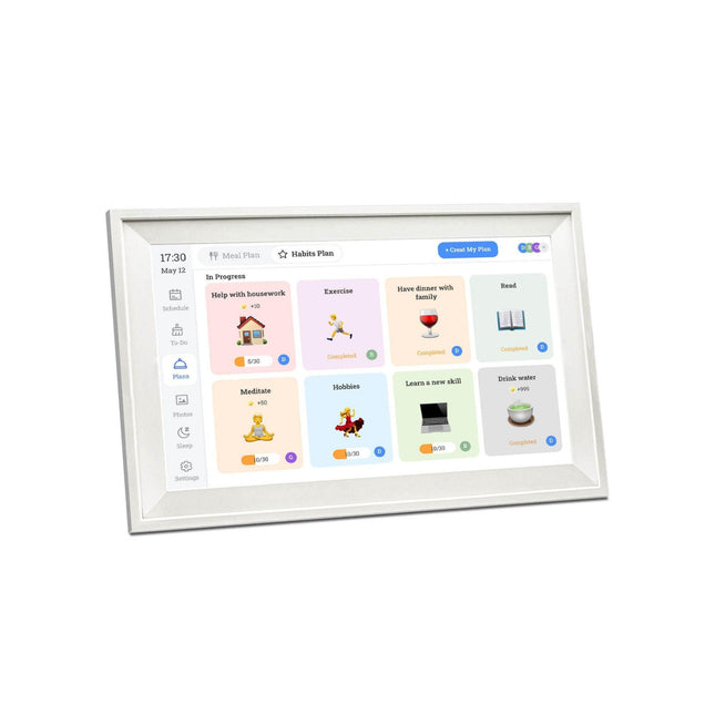 Kitchee Digital Calendar Smart Family Planner - 39.5cm Touchscreen Display White.