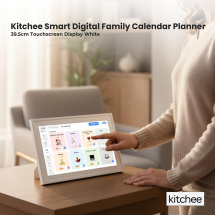 Kitchee Digital Calendar Smart Family Planner - 39.5cm Touchscreen Display White.