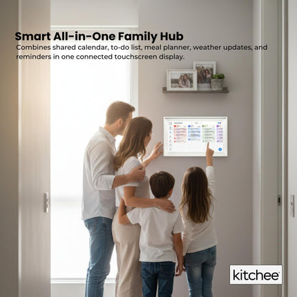 Kitchee Digital Calendar Smart Family Planner - 39.5cm Touchscreen Display White.
