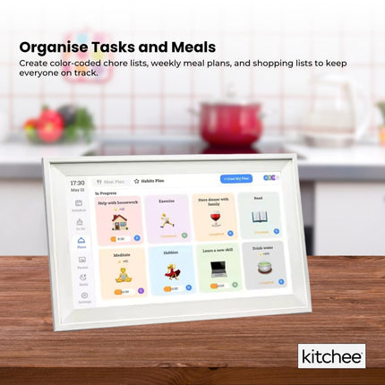 Kitchee Digital Calendar Smart Family Planner - 39.5cm Touchscreen Display White.
