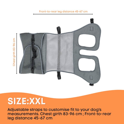 Rooster Farms Replacement Harness for Dog Wheelchair XXL - Large Dogs Up to 45Kg.