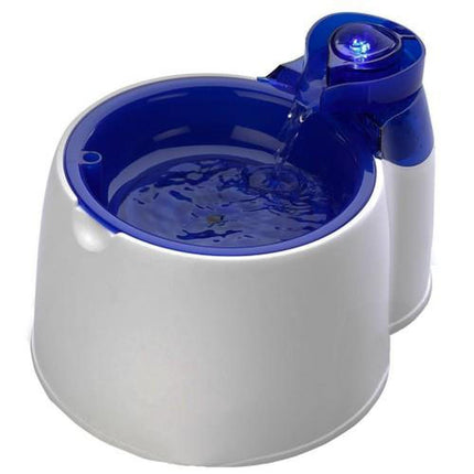 2L Fountain Fresh Pet Water Filter Bowl - Interactive Dog Cat Purifier.
