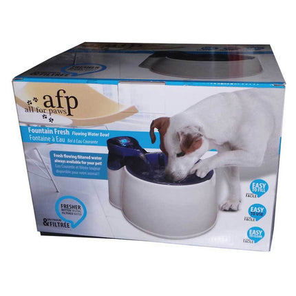 2L Fountain Fresh Pet Water Filter Bowl - Interactive Dog Cat Purifier.