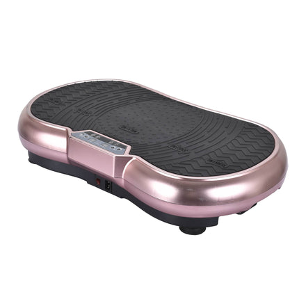 Social Hike Vibration Plate Exercise Platform - Vibrating Workout Machine Rose.