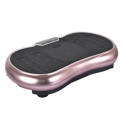 Social Hike Vibration Plate Exercise Platform - Vibrating Workout Machine Rose.