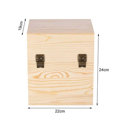 Orku 59 Essential Oil Bottle Storage Box - Wooden 3 Tier Aromatherapy Organiser.