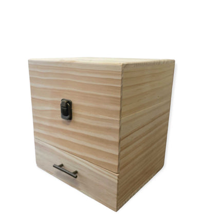 Orku 59 Essential Oil Bottle Storage Box - Wooden 3 Tier Aromatherapy Organiser.