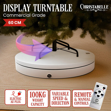 Christabelle 60cm 100kg Commercial-grade Electric Display Turntable Christmas.