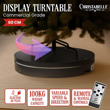 Christabelle 60cm 100kg Commercial-grade Electric Display Turntable.