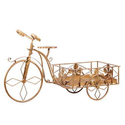Christabelle Antique Gold Bicycle Christmas Tree Display Decoration Ornament.