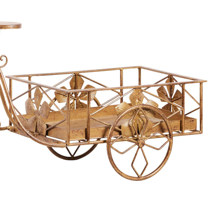 Christabelle Antique Gold Bicycle Christmas Tree Display Decoration Ornament.