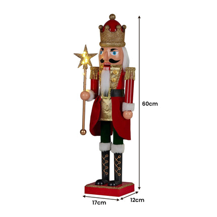 Christabelle 60cm Musical LED Animated Christmas Nutcracker Ornament Decoration.