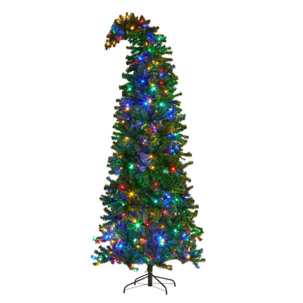 Christabelle Bad Santa 2.3m Curved Multicolour Pre-Lit Christmas Tree with 1240 Tips.