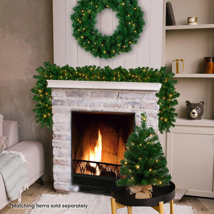 Christabelle 2.7m Christmas Garland with LED Lights Chadwick Tree Decoration Ornament.