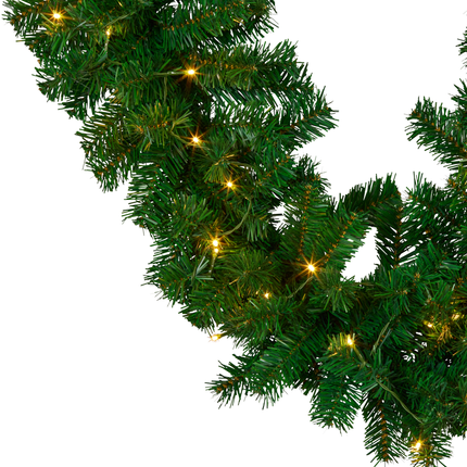 Christabelle 2.7m Christmas Garland with LED Lights Chadwick Tree Decoration Ornament.