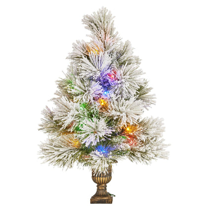Christabelle 61cm Majestic Snow Tabletop Prelit Christmas Tree.