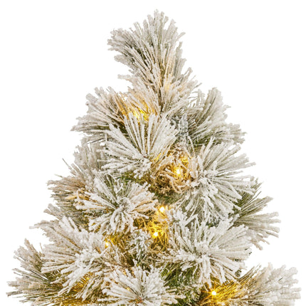 Christabelle 61cm Majestic Snow Tabletop Prelit Christmas Tree.