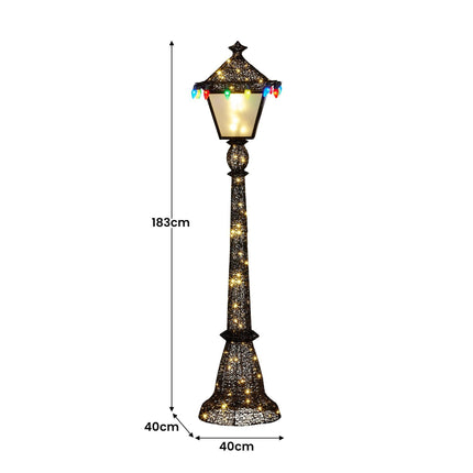 Christabelle Christmas Lamp Post Display 183cm With Lights.
