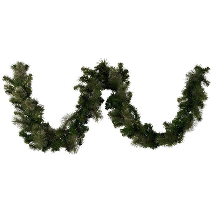 Christabelle 2.7m Christmas Garland with LED Lights Glittery Gold Pine Mantle Decoration Ornament.