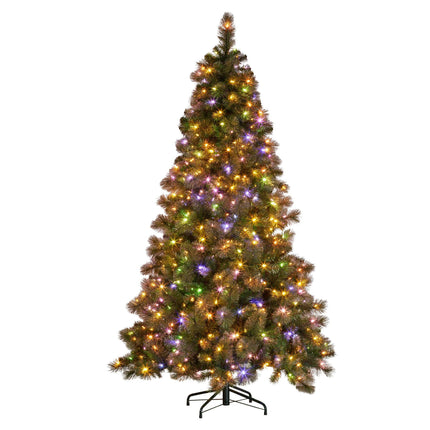 Christabelle 9ft Christmas Tree Glittery Gold Pine Needles 850 Led Lights Xmas.
