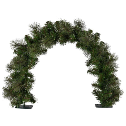 Christabelle 60cm Tabletop Christmas Archway Garland with LED Lights Gold Mantle Decoration Ornament.