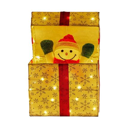Christabelle Animated Snowman Gift Box Led Christmas Tree Decoration Ornaments.