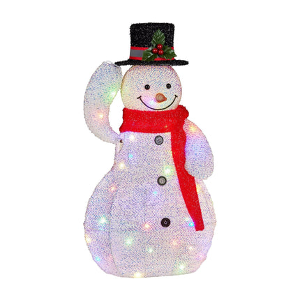 Christabelle 51cm Animated Snowman Christmas Display Decoration Led Lights Xmas.