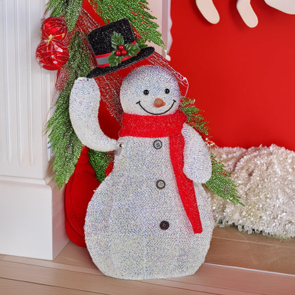 Christabelle 51cm Animated Snowman Christmas Display Decoration Led Lights Xmas.
