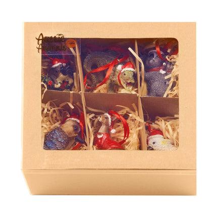 Christabelle Christmas Aussie Animals Pack of 6 Baubles Tree Decoration Ornaments Gift Pack.