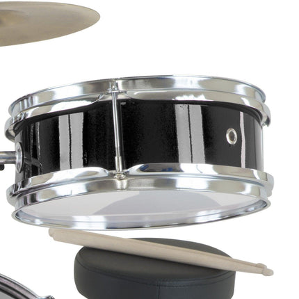 Karrera Children's 4pc Drum Kit - Black.