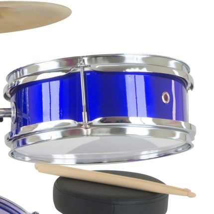 Karrera Children's 4pc Drum Kit - Blue.