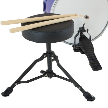 Karrera Children's 4pc Drum Kit - Blue.