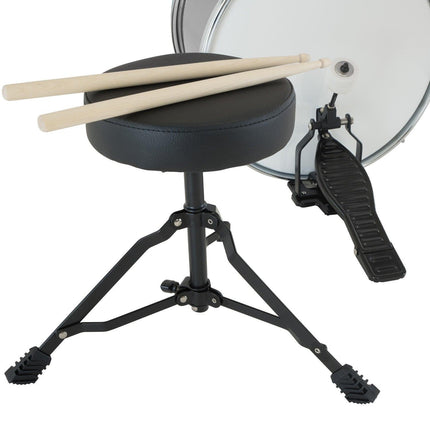 Karrera Childrens 4pc Drum Kit - Silver.