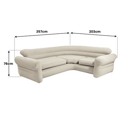 Intex Corner Sofa Inflatable Couch - L-shaped Corner Sofa.