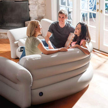 Intex Corner Sofa Inflatable Couch - L-shaped Corner Sofa.