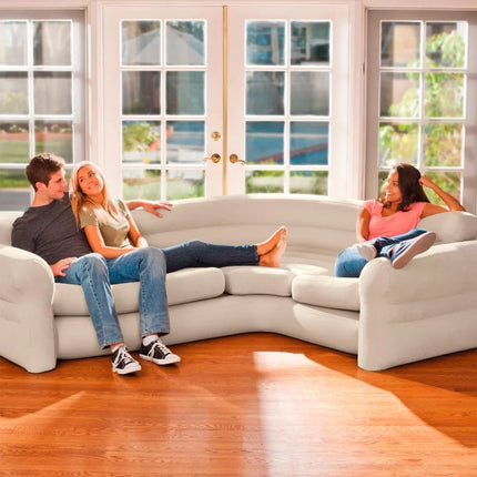 Intex Corner Sofa Inflatable Couch - L-shaped Corner Sofa.