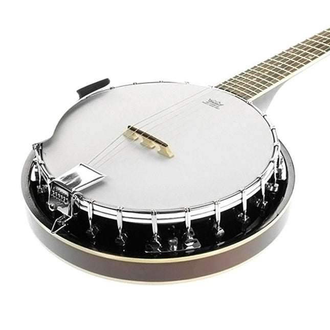 Karrera 6 String Resonator Banjo -  Brown.