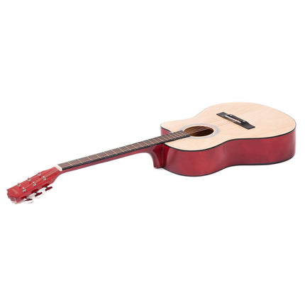 Karrera Acoustic Cutaway 40in Guitar - Natural.