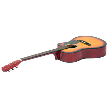 Karrera Acoustic Cutaway 40in Guitar - Sunburst.