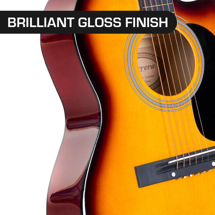 Karrera Acoustic Cutaway 40in Guitar - Sunburst.