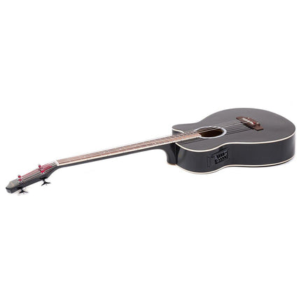Karrera 43in Acoustic Bass Guitar - Black.