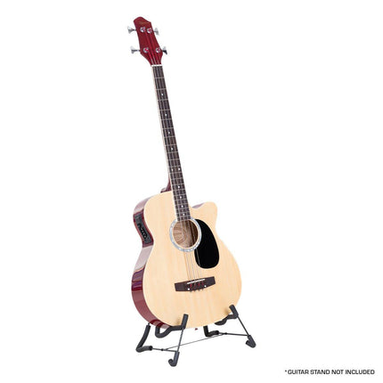 Karrera 43in Acoustic Bass Guitar with electric pickup   - Natural.