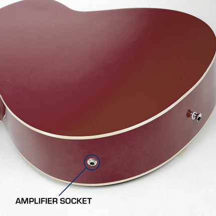 Karrera 43in Acoustic Bass Guitar Sunburst.
