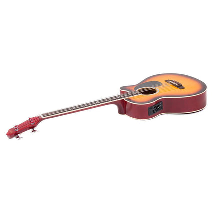 Karrera 43in Acoustic Bass Guitar Sunburst.