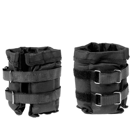 Powertrain Sports Pair 1kg Adjustable Ankle Weights Gym Equipment Wrist Fitness Yoga.