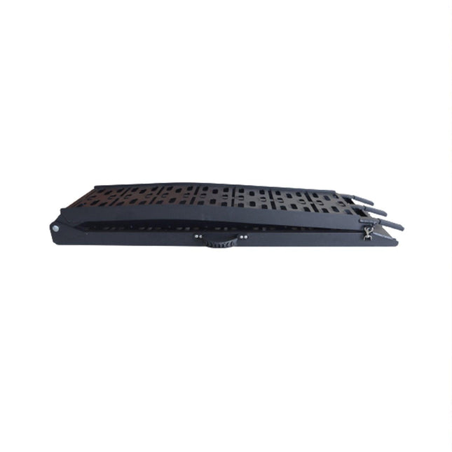 Kartrite Aluminium Folding Loading Ramp ATV Motorbike Motorcycle Golf Buggy Trailer - Black.