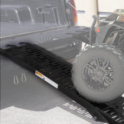 Kartrite Aluminium Folding Loading Ramp ATV Motorbike Motorcycle Golf Buggy Trailer - Black.