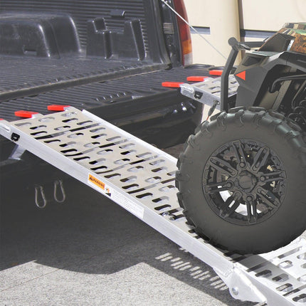 Rigg Aluminium ATV Loading Ramp Foldable - Silver.