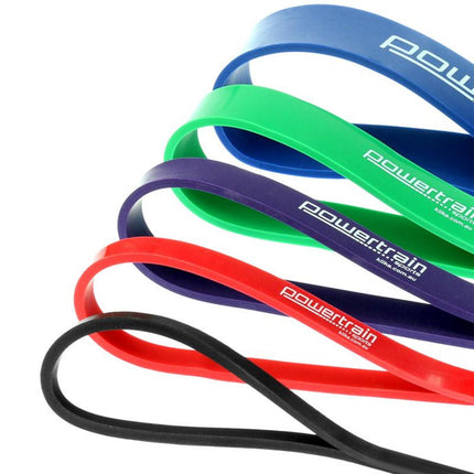 Powertrain 5x Home Workout Resistance Bands Gym Exercise.